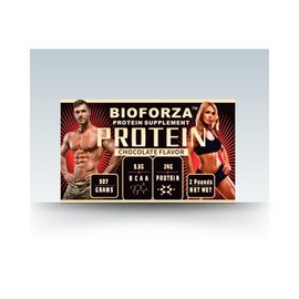 Whey Protein Powder-BioForza Flavor, 24g Protein, 5.5g BCAA, 2LBS (907g) | BioForza