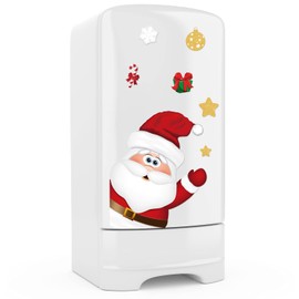 Christmas Refrigerator Magnets Set Christmas Party Decoration Cute Funny Fridge Xmas Refrigerator Sticker Holiday Decoration for Fridge Metal Door Garage Office (Santa Claus,7 Pieces)