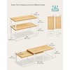 SONGMICS Cabinet Organizer Shelf, Set of 4 Kitchen Counter Shelves,