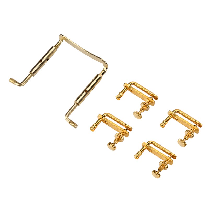 1Set Rosewood Violin Parts 4/4 Fittings Chinrest Pegs Tailpiece Tunners