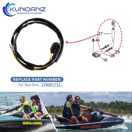 278001733 Start Stop Button Switch for Sea-Doo Jet-SKI Personal Watercraft (2002-2012) RXP X 260 255 RXT aS Wake Pro 215 GTI 130 4-TEC SE NA Rental 155 STD GTX LTD BVIC Limited is Supercharged SCIC