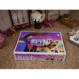Southern Champion Tray 2373 Clay Coated Kraft Paperboard Lock Corner Rosca De Reyes Window Bakery Box, 21-1/4-in. Length x 13-3/8-in. Width x 3-1/8-in. Height (Case of 50)