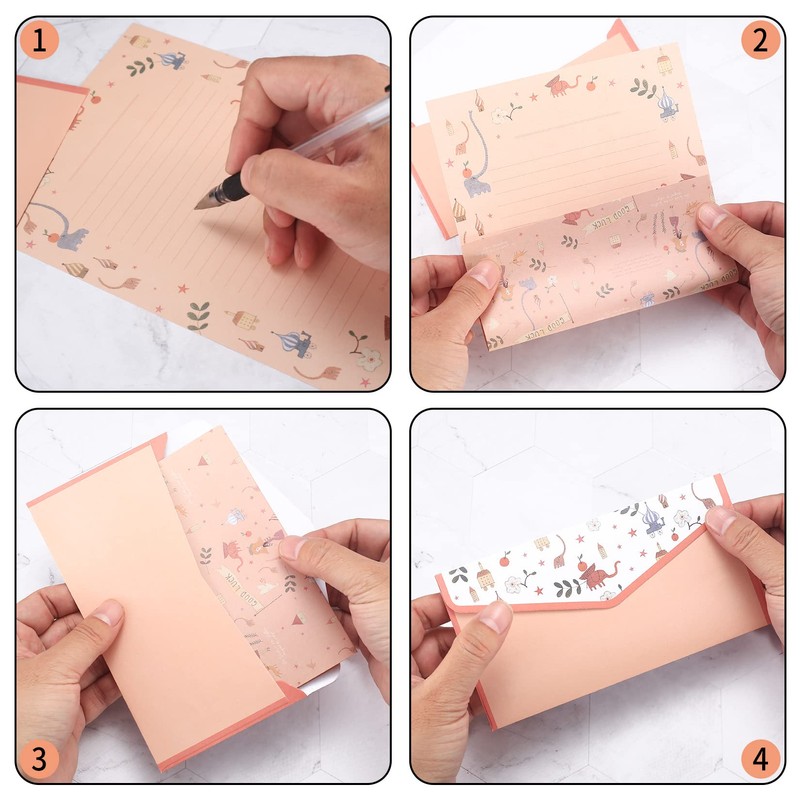 Stationery and Envelopes Set, Lined Stationery Stationery Set, Includes 36