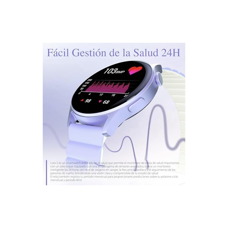 Kieslect | Lora 2 Smartwatch Reloj Inteligente para Mujer 100