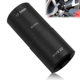 ELNLE Wheel Nuts Nut 17.5 mm x 22.5 mm Double Head Wheel Brace Wrench for Impact Wrench Nuts Tool 1/2 Inch Drive, Compatible with Ford Land Rover