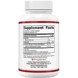 Cardia 7 – Ácidos grasos provinales purificados Omega 7 – Comparar con Omega 3-6-9 y ver los beneficios – un gran olor a pescado, sin rebaba, sin sabor a pescado alternativa a las cápsulas de aceite de pescado