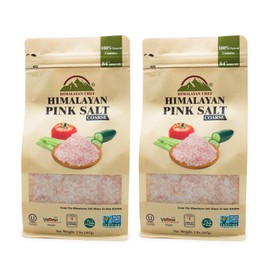 Himalayan Chef Pink Himalayan Salt, Non-GMO, Kosher Certified-2lbs /Each, Pack of 2