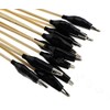 YINETTECH 30 Pieces Black Airbrush Parts Holder Colour Crocodile Clip