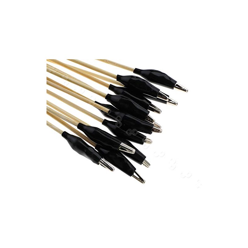 YINETTECH 30 Pieces Black Airbrush Parts Holder Colour Crocodile Clip