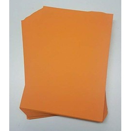 A4 Orange Card Stock x 50 Sheets, 240gsm (297mm x 210mm) - Stella Crafts