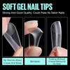TOMICCA Nail Tips 240 Pieces Full Cover Soft Gel Tips