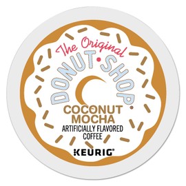 The Original Donut Shop Coconut Mocha, Single-Serve Keurig K-Cup Pods, Flavored Medium Roast Coffee, 24 Count