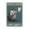 Forest Bathroom Tin Sign 8X12IN Quirky Metal Wall Art for