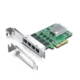 100M/1000M/2.5G NIC Network Card, Quad RJ-45 Port, with Realtek RTL8125BG Controller, Support Windows/Windows Server/Linux/Ubuntu/Centos/Vmware