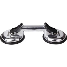 Heavy Duty Aluminum Double Handle (2 cup) suction cup plate/pad for lifting/pulling glass