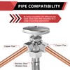 EFIELD Dual Compression Outlet Multi-Turn Angle Stop Valve,1/2" NOM (5/8"