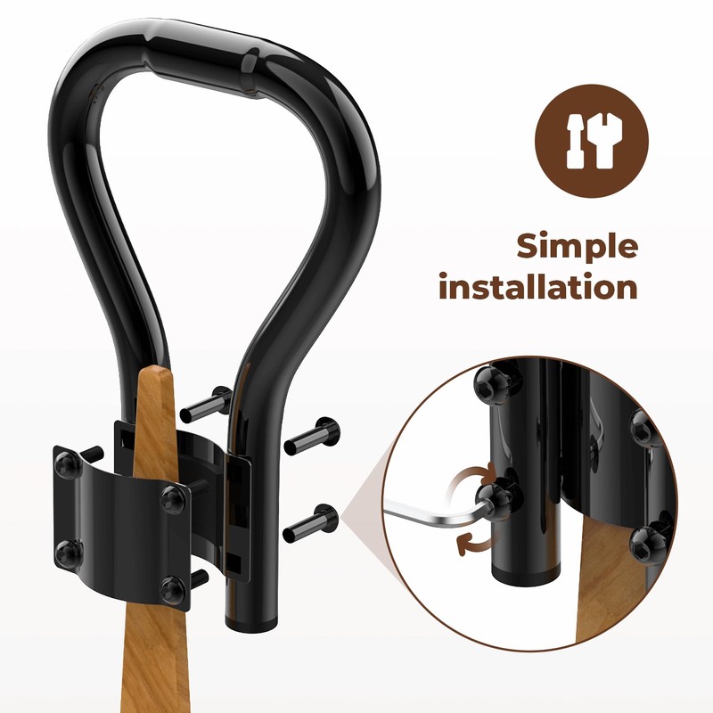 YUEYIN Modern Black Metal Recliner Handle Extender, Oversized Lever Extender