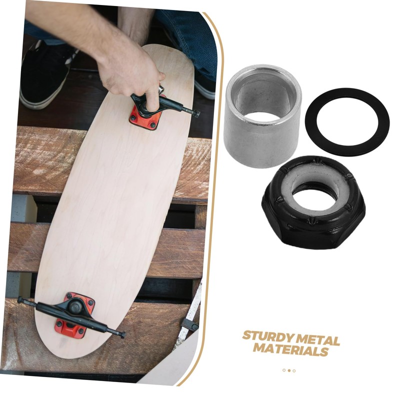 Kisangel Skateboard Tech Hardware Kit 56pcs Universal Fit Accessories for