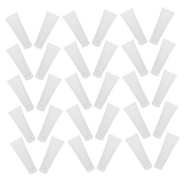 Healeved 50pcs Small Transparent Travel Tubes with Leak Resistant Flip Caps Refillable Plastic Containers for Lotion Cream Cleanser and Toothpaste Portable Reusable Travel Storage