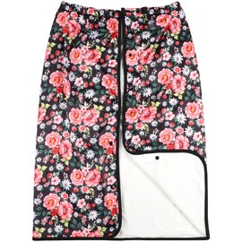 Large Cotton Wearable Incontinence Bed Pads Washable - Adult Diaper Skirt for Highly Absorbency - Washable Bed Mats for Bedwetting - Reusable Incontinence Bed Mattress Mats for Adults, Kids (Flower)