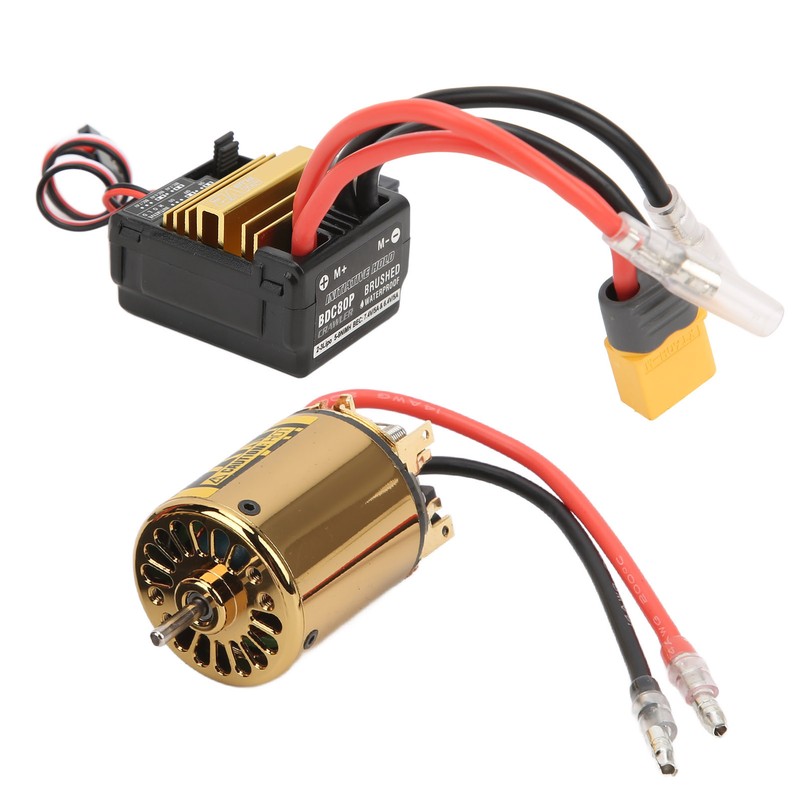RC 540PLUS V2 5 Slot Brushed Motor Set with 80A