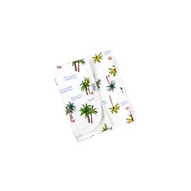 Sabana Bay Premium Viscose derived from Bamboo Burp Cloth, Burping Cloth/Washcloth/Towel, Super Soft & Absorbent Baby Essential - The Palm Trees