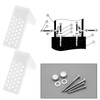 ECSiNG 2 Sets Floor Toilet Fixing Kit L Shape Toilet