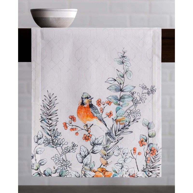 Maison d'Hermine Thanksgiving / Christmas Table Runner, 100% Cotton, 50