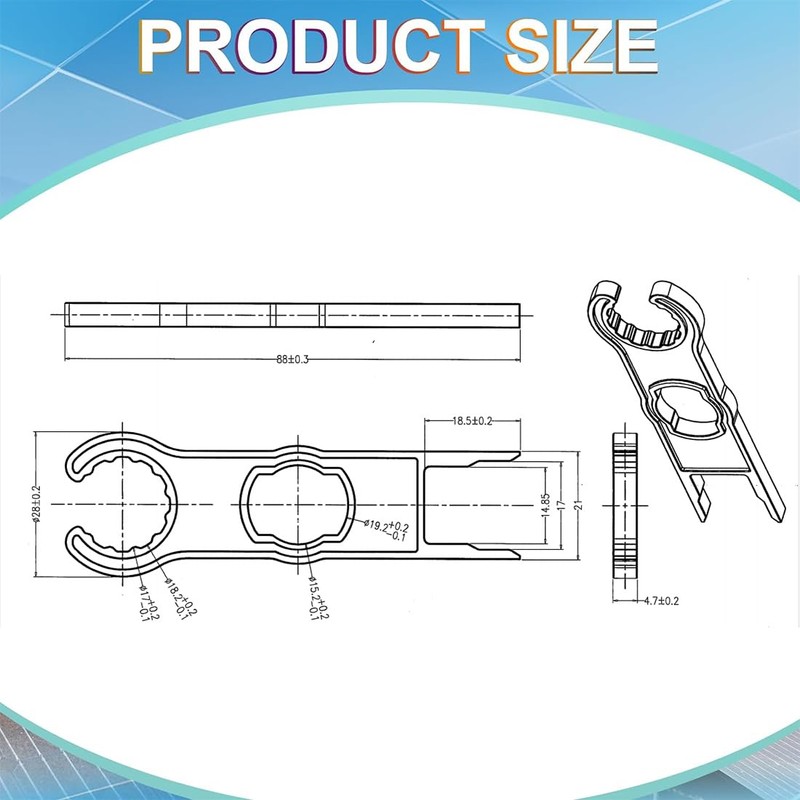 WKRTDY MC4 Connector Tool Set - 2-Piece Plug-In Aluminium Installation