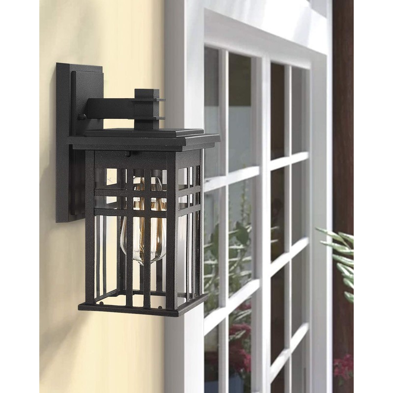 Zeyu 2 Pack Outdoor Wall Sconce, Exterior Wall Mount Light