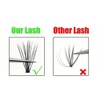 200pcs 40D Brown Cluster Eyelashes Volume Eyelash Extensions, Natural and