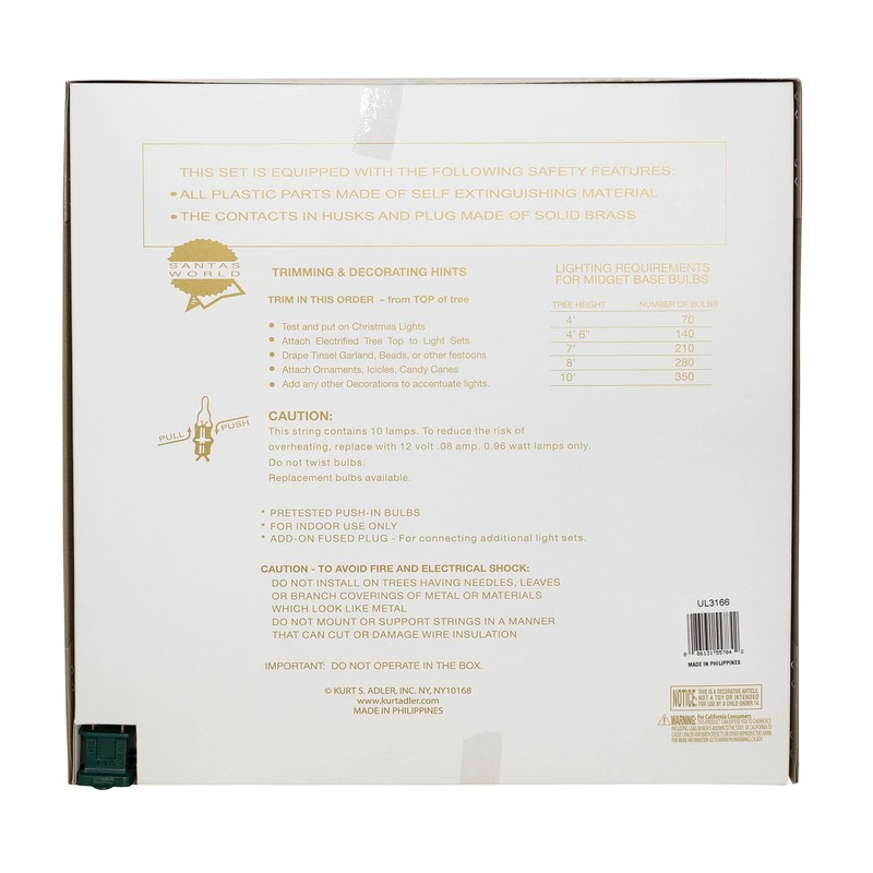 Kurt S. Adler 16.7-Inch UL 10-Light Bethlehem Star Treetop