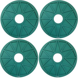 2 Fruit Leather Silicone Dehydrator Sheets with EDGES,NON-Toxic for Nesco Round Dehydrators Lip Mold Hold Batter Liquid Fruit Roll Up Fruit Leather Circle ReUsable Flexible Non Stic (4 Triangle Chip)