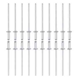 DTGN 2.4mm x 6mm (DXL) Blind Rivets - 120Pack - Good for Machinery Joining - Aluminum Dome Open End Rivet
