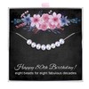ALoveSoul 80th Birthday Gifts for Women - 925 Sterling Silver