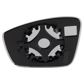 TRQ Exterior Side View Door Mirror Glass Manual RH Compatible with VW Jetta