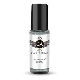 CA Perfume Impression of Herod For Women & Men Replica Fragrance Body Oil Dupes Alcohol-Free Aromatherapy Sample Travel Size Concentrated Long Lasting Attar Roll-On 0.14 Fl Oz/4ml-X1