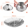 Gvolatee Vegetable Steamer with Stainless Steel Steamer Insert, Foldable Steamer