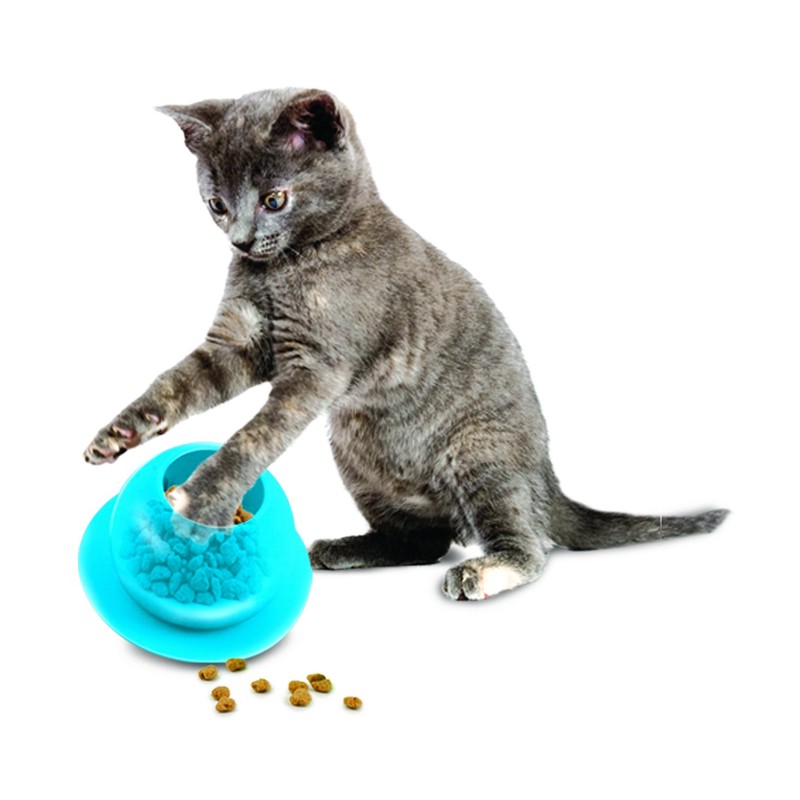 PetSafe Funkitty Fishbowl Treat Toy, Interactive Food Dispenser, Activity Snack