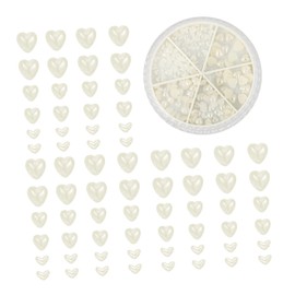 Healvian Heart Shape Nail Art Studs Manicure Decor for DIY Nail Designs Durable Charm for Parties Weddings and Special Occasions for Creative Styles