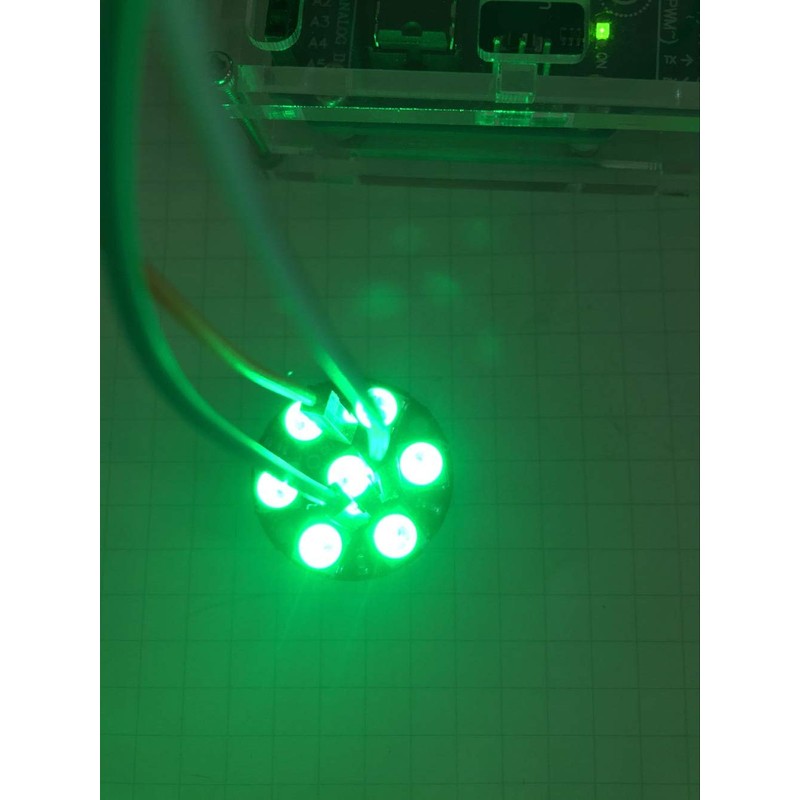DIYmall 7 X WS2812B RGB LEDリング 7ビット WS2812 5050 ランプライト