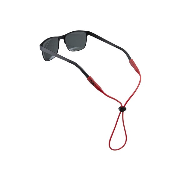 Cablz Retenedor de anteojos de Silicona | Correa de retención Impermeable para anteojos, 16 Pulgadas (Rojo)