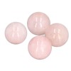 Okuyonic Esfera de Cuarzo Rosa, Tamaño de Palma, 4 Piezas,