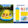 Outdoor Water Slide for Kids - Ultra-Wide 3-Lane PVC Slide