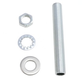 yukata Lamp Hardware Kit 3-inch Pipe Kit with Lamp Nut Pipe Washer 1/8IP Threaded for Chandelier Part Lamp Repair Part Lanp Rod DIY Hardware 56PCS