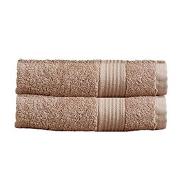 Olivia Rocco Egyptian Cotton Towels Home Bathroom Towel Set Bale Fade Resistant 500gsm Home Collection Bales Bath Sets, 2 Hand Towels Mink