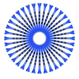 YFFSFDC Golf Tees 3.3 inches (83 mm) Height Adjustable Long Tees Wood Tees Graduated Golf Equipment Competition Accessories Set of 100 (Blue)