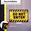poeland Do Not Enter Sign, Metal No Entry Sign 11.8"