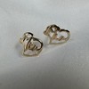 9ct Yellow Gold Mum Stud Earrings | With Andralok Clasp,