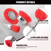 POLIWELL Nylon Abrasive Brush for Drill, 6 Pack Nylon Filament
